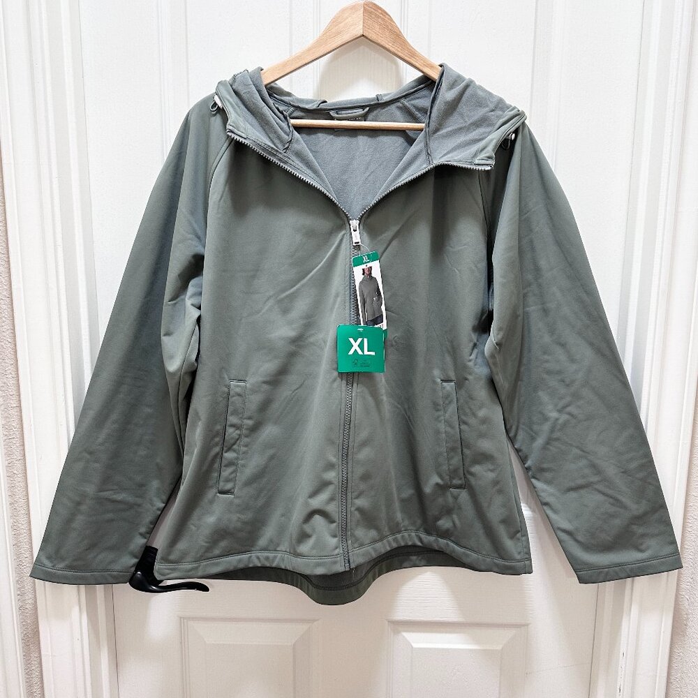 32 Degrees Heat Women's Fleeced Line Hooded Full Zip Softshell Jacket Size XL
